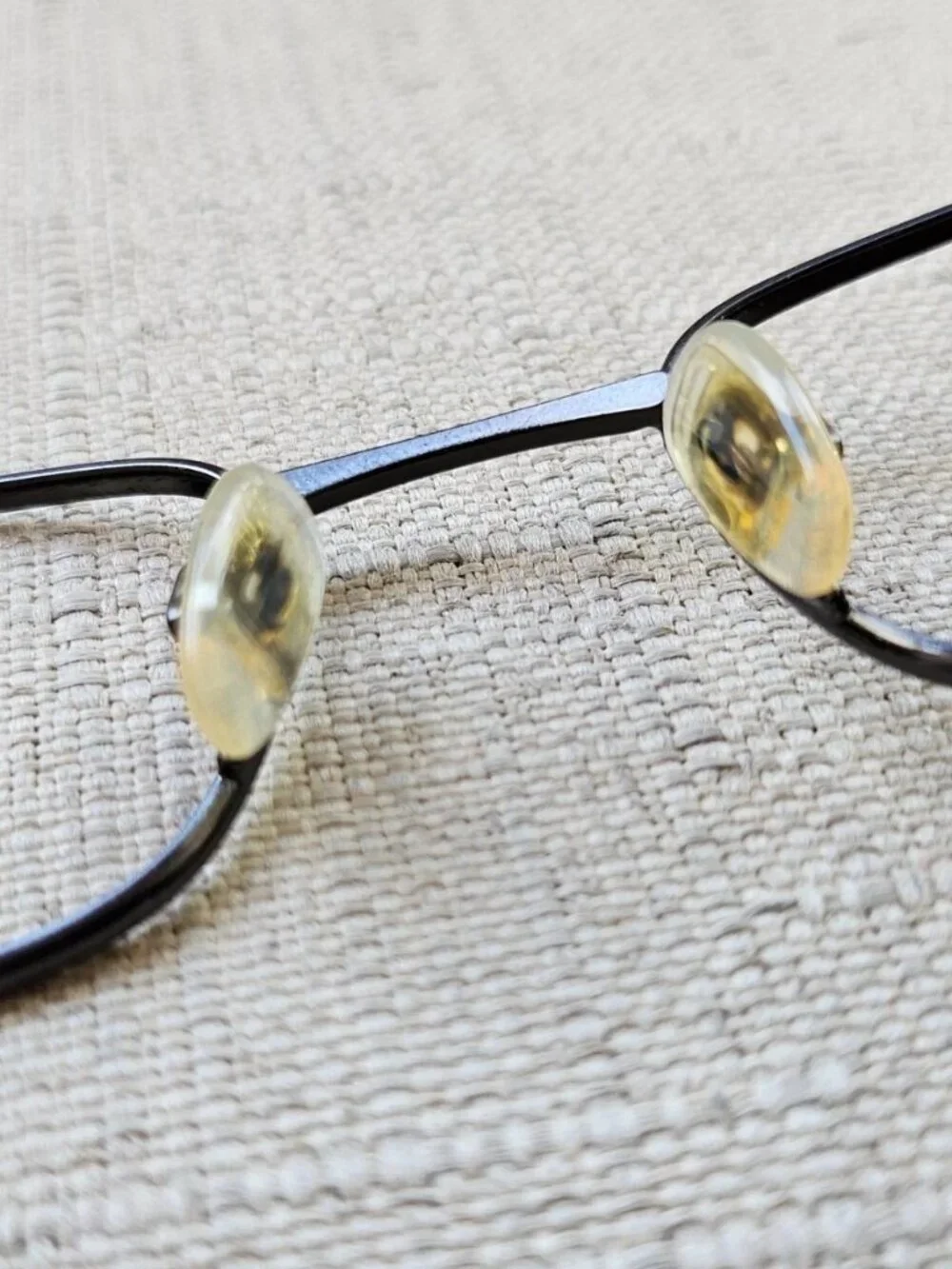 Vintage Bolle Eyeglasses Frame Gunmetal Tone Eyewear Glasses Made in Italy